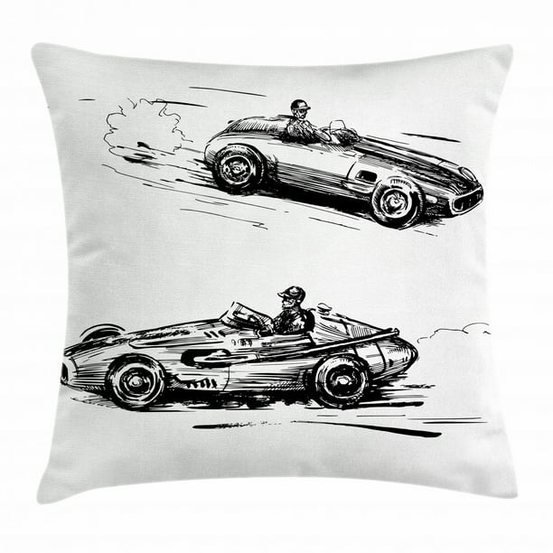 Cartoon Classic Cars Print Cushion Cover Fashion Home Decor Pillows Cases Throw
